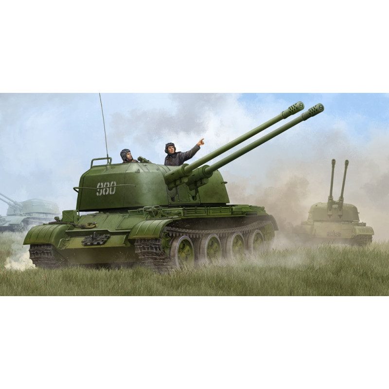 Canon automoteur russe ZSU-57-2 - 1/35 - TRUMPETER 05559