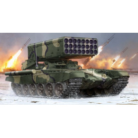 Roquette multiple russe TOS-1 à 24 tubes L - 1/35 - TRUMPETER 05582