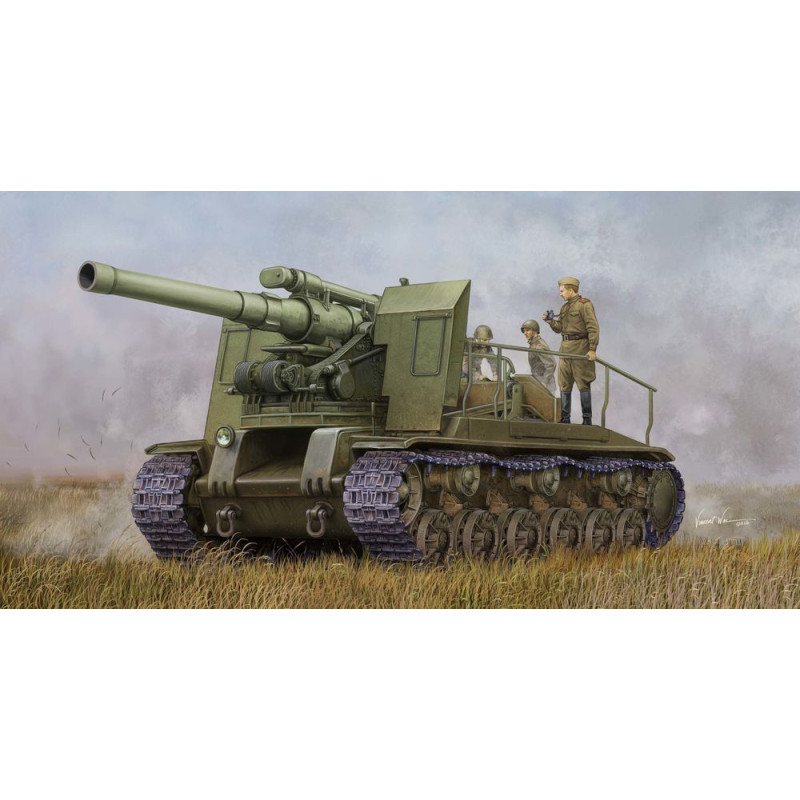 Canon automoteur soviétique S-51 - 1/35 - TRUMPETER 05583