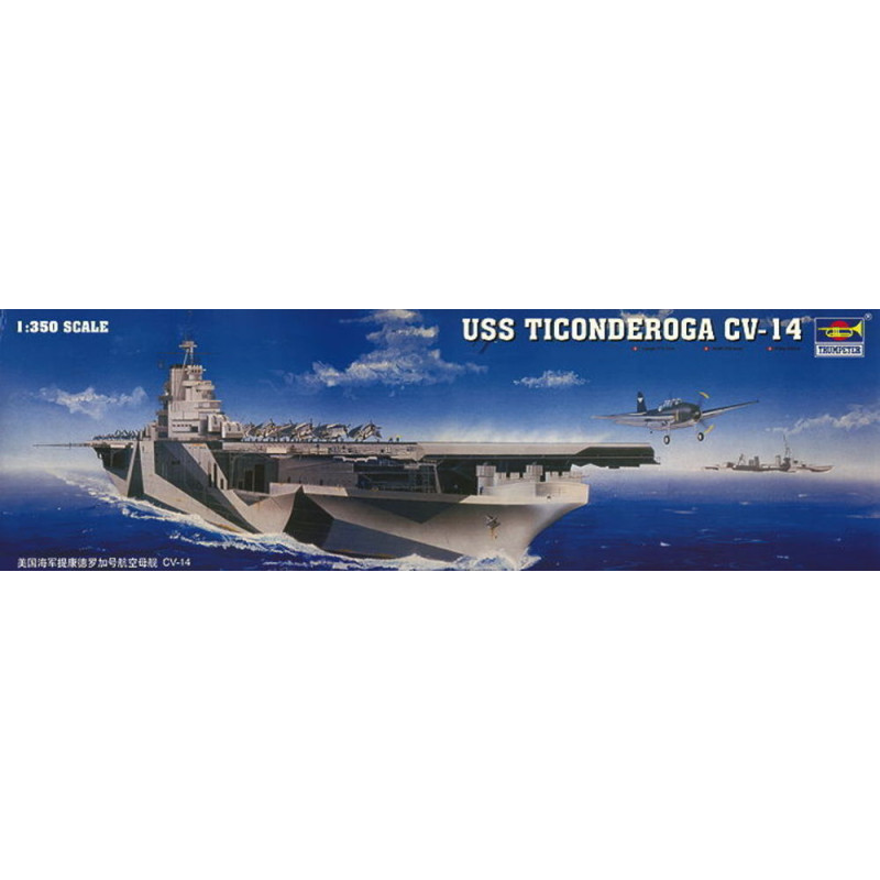 Porte-avions USS Ticonderoga CV-14 - 1/350 - TRUMPETER 05609