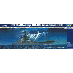 Cuirassé USS Wisconsin BB-64 1991 - 1/700 - TRUMPETER 05706
