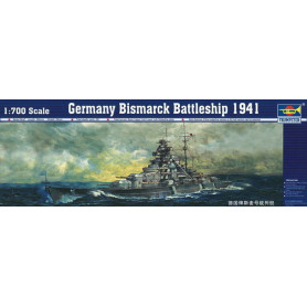 Cuirassé Bismarck 1941 - 1/700 - TRUMPETER 05711