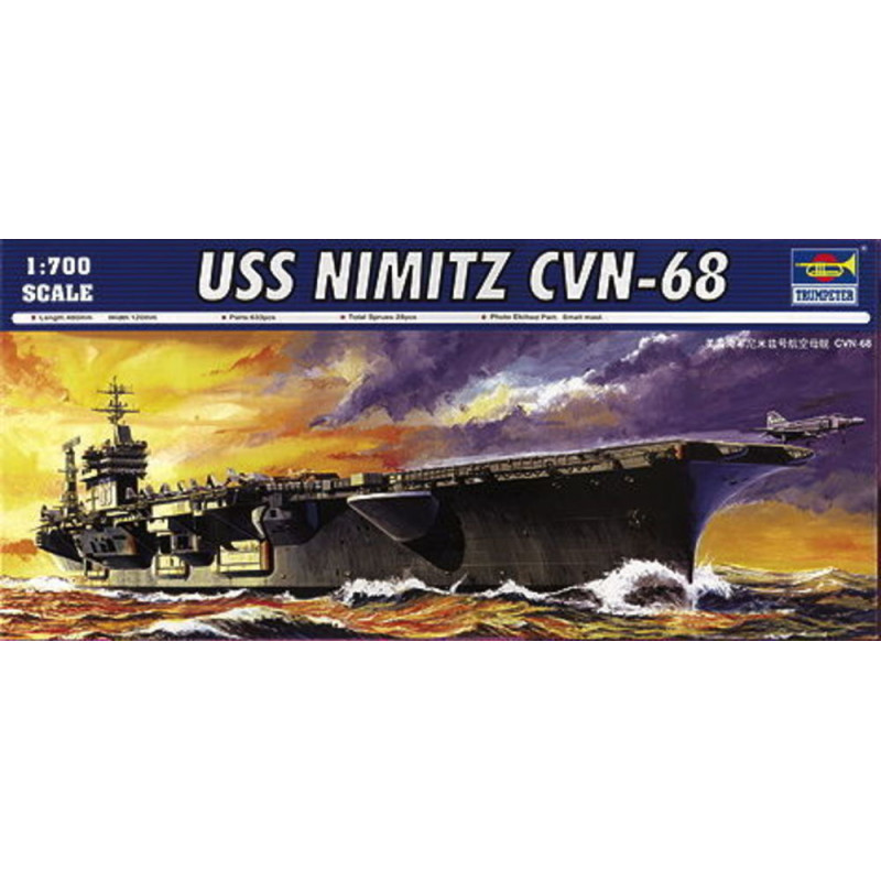 Porte-avions USS Nimitz CVN-68 - 1/700 - TRUMPETER 05714