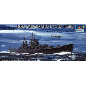 Croiseur lourd américain USS Baltimore (CA-68), 1943 - 1/700 - TRUMPETER 05724