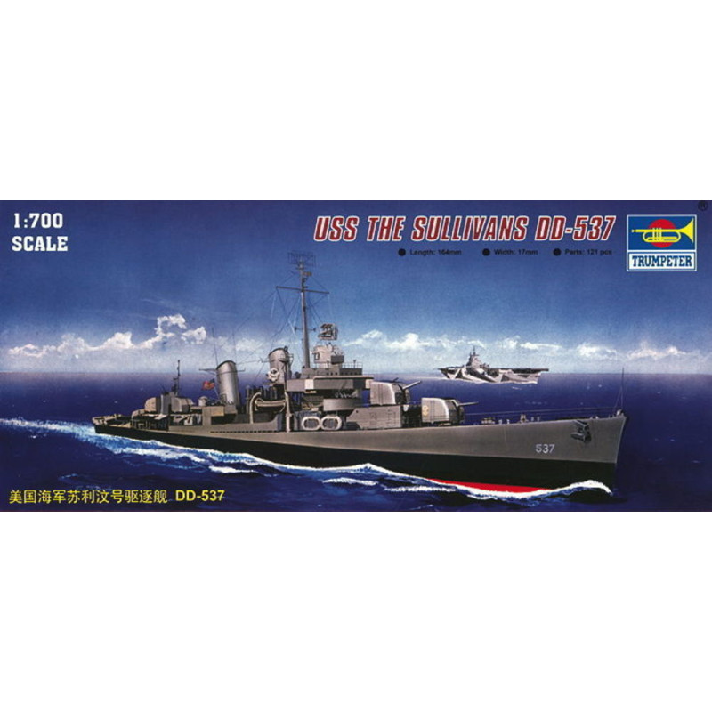 USS The Sullivans DD-537 - 1/700 - TRUMPETER 05731