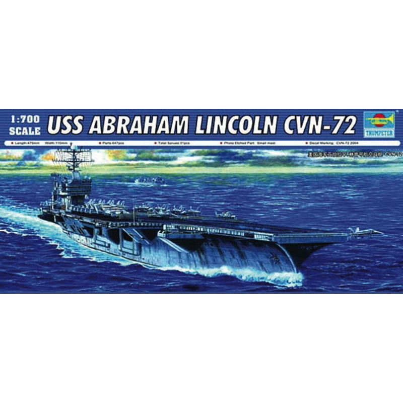 Porte-avions USS Abraham Lincoln CVN-72 - 1/700 - TRUMPETER 05732