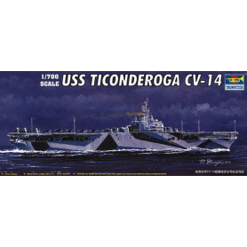 Porte-avions USS Ticonderoga CV-14 - 1/700 - TRUMPETER 05736