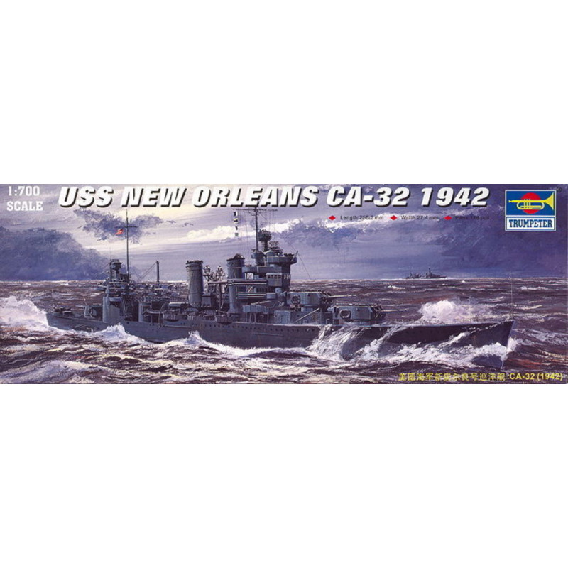 USS New Orleans CA-32 (1942) - 1/700 - TRUMPETER 05742