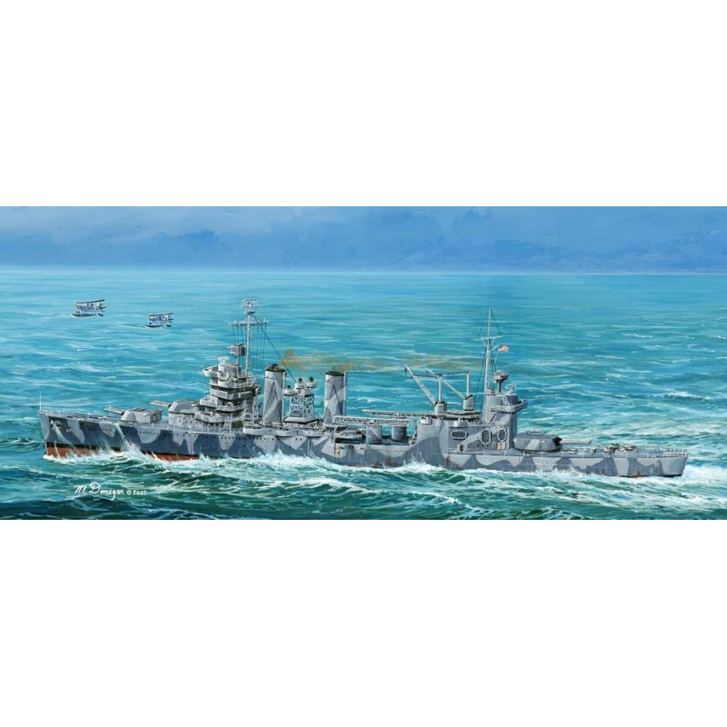 Croiseur lourd USS Tuscaloosa CA-37 - 1/700 - TRUMPETER 05745