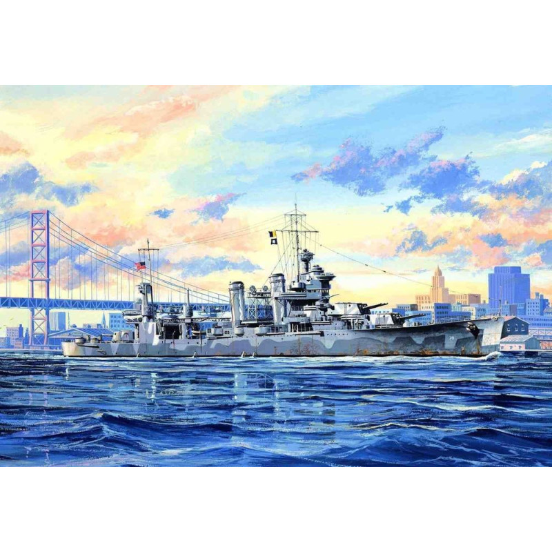 Croiseur lourd USS Quincy CA-39 - 1/700 - TRUMPETER 05748