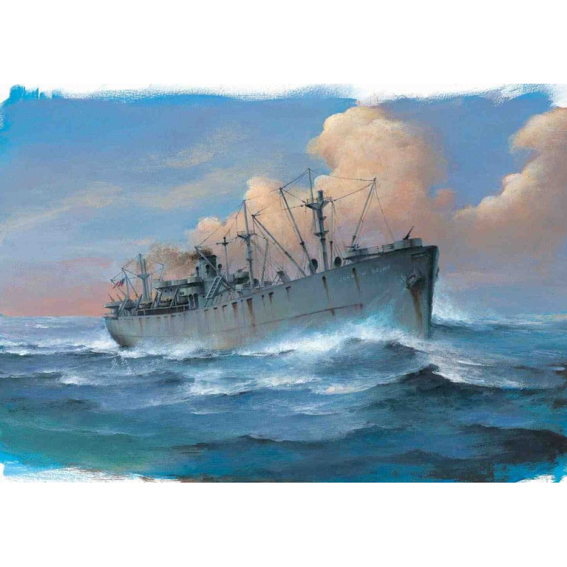 SS John W. Brown Liberty Ship - 1/700 - TRUMPETER 05756