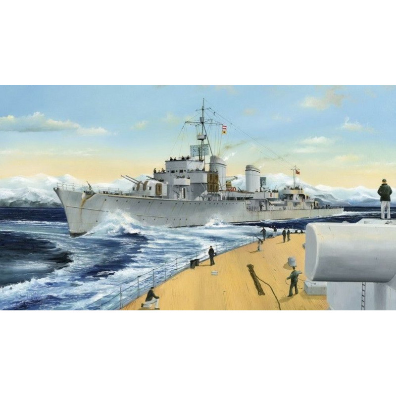 Destroyer allemand Z-25, 1944 - 1/700 - TRUMPETER 05787