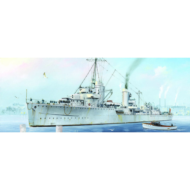 Destroyer allemand Z-7, 1942 - 1/700 - TRUMPETER 05793