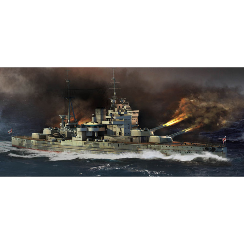 Cuirassé HMS Queen Elizabeth 1941 - 1/700 - TRUMPETER 05794