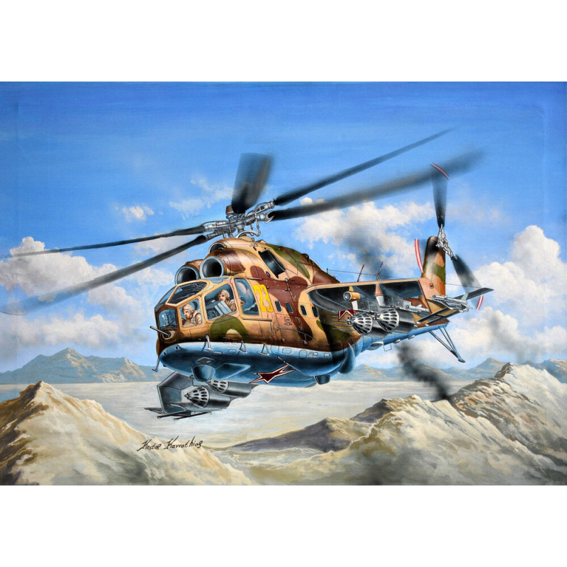 Hélicoptère Mi-24A Hind-B - 1/48 - TRUMPETER 05828