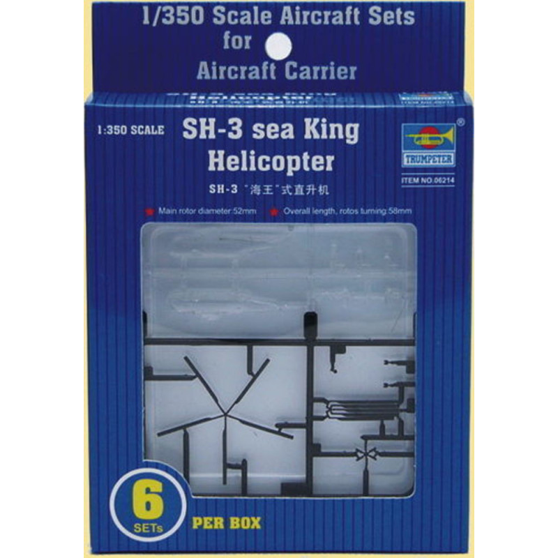 Hélicoptère Sikorsky SH-3H Sea King - 1/350 - TRUMPETER 06214