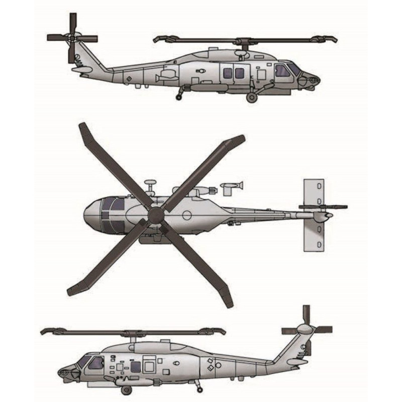 SH-60K Sea Hawk (6 appareils) - 1/350 - TRUMPETER 06254
