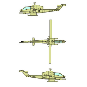 AH-1W SuperCobra (12 appareils) - 1/350 - TRUMPETER 06255