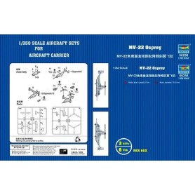 Avion à rotors basculants MV-22 Osprey V/STOL - 1/350 - TRUMPETER 06258