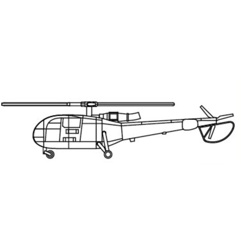 Alouette Helicopter - 1/350 - TRUMPETER 06286