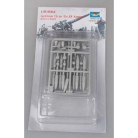 Munitions allemandes de calibre 18, calibre 21 cm - 1/35 - TRUMPETER 06610