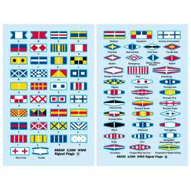 Drapeaux de signalisation WWII - 1/200 - TRUMPETER 06630