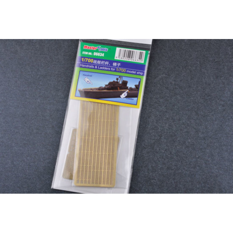 Rambardes et échelle pour maquette de bateau au 1/700 - 1/700 - TRUMPETER 06634