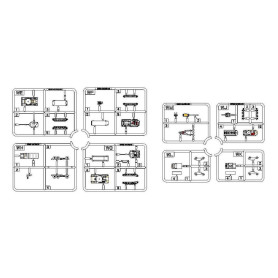 Accessoires pour armure des Marines américains - 1/350 - TRUMPETER 06640