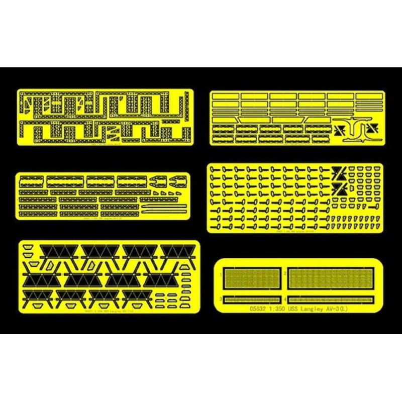 Kits de mise à niveau AV-3 de l'USS Langley - 1/350 - TRUMPETER 06647