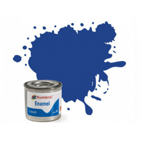 Humbrol 25 - Blue Matt (Bleu mat) - peinture enamel 14ml AA0271