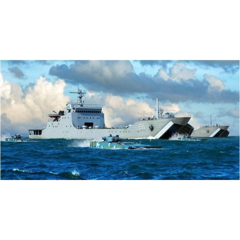 LST de type 072A de la marine de l'APL - 1/700 - TRUMPETER 06728