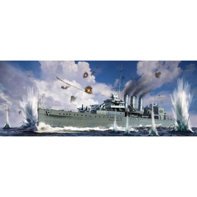 Croiseur lourd britannique HMS Cornwall - 1/700 - TRUMPETER 06734