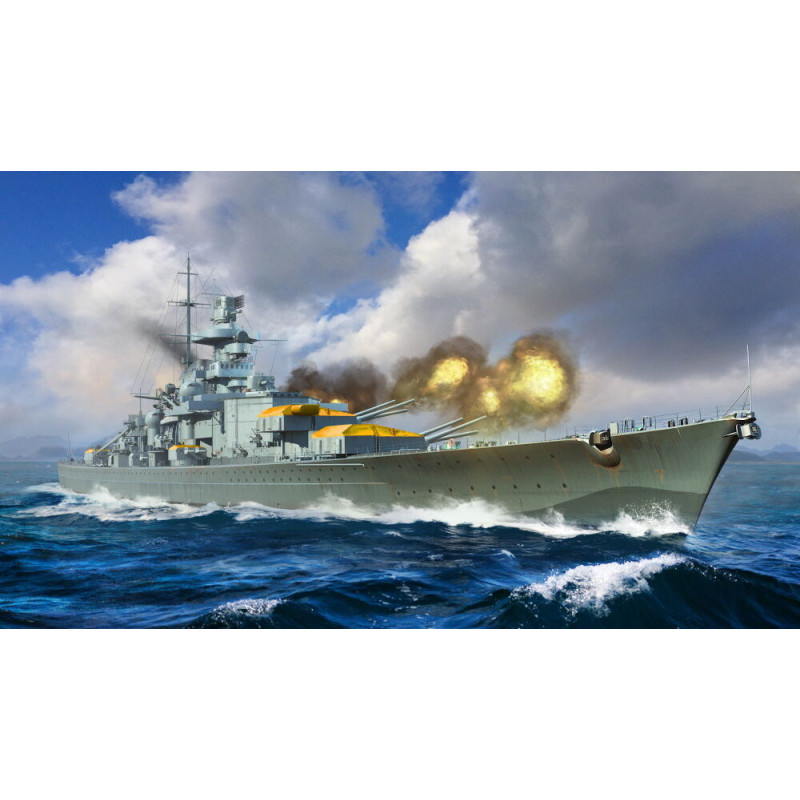 Cuirassé allemand Gneisenau - 1/700 - TRUMPETER 06736