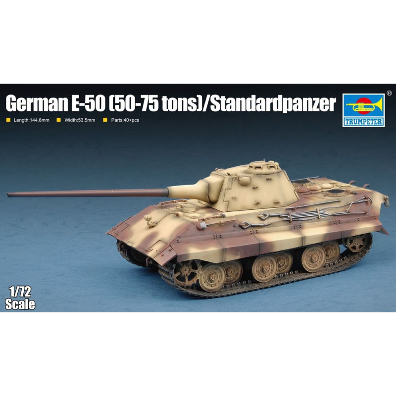 E-50 allemand (50-75 tonnes)/Standardpanzer - 1/72 - TRUMPETER 07123