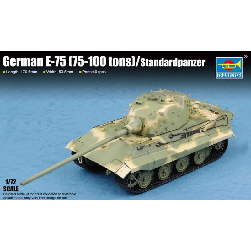 E-75 allemand (75-100 tonnes)/Standardpanzer - 1/72 - TRUMPETER 07125