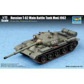 Char de combat principal russe T-62 Mod.1962 - 1/72 - TRUMPETER 07146