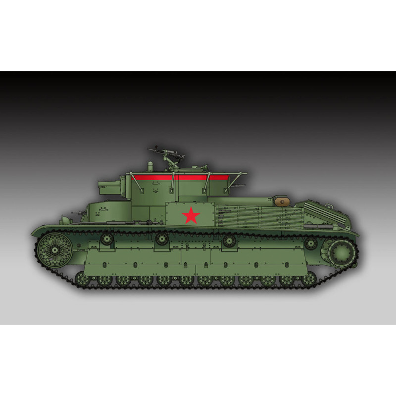 Char moyen soviétique T-28 (soudé) - 1/72 - TRUMPETER 07150