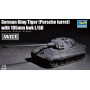 Tigre royal allemand (tourelle Porsche) et canon 105mm - 1/72 - TRUMPETER 07161