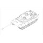 Tigre royal allemand (tourelle Porsche) et canon 105mm - 1/72 - TRUMPETER 07161