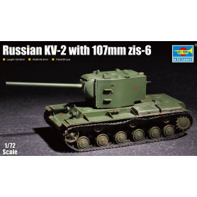 KV-2 russe avec canon Zis-6 de 107 mm - 1/72 - TRUMPETER 07162