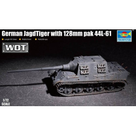 Jagdtiger allemand avec canon de 128 mm Pal 44L-61 - 1/72 - TRUMPETER 07165