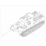 Jagdtiger allemand avec canon de 128 mm Pal 44L-61 - 1/72 - TRUMPETER 07165