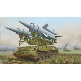 Sol-air 2K11A TEL avec missile 9M8M "Krug-a" (SA-4 - 1/72 - TRUMPETER 07178