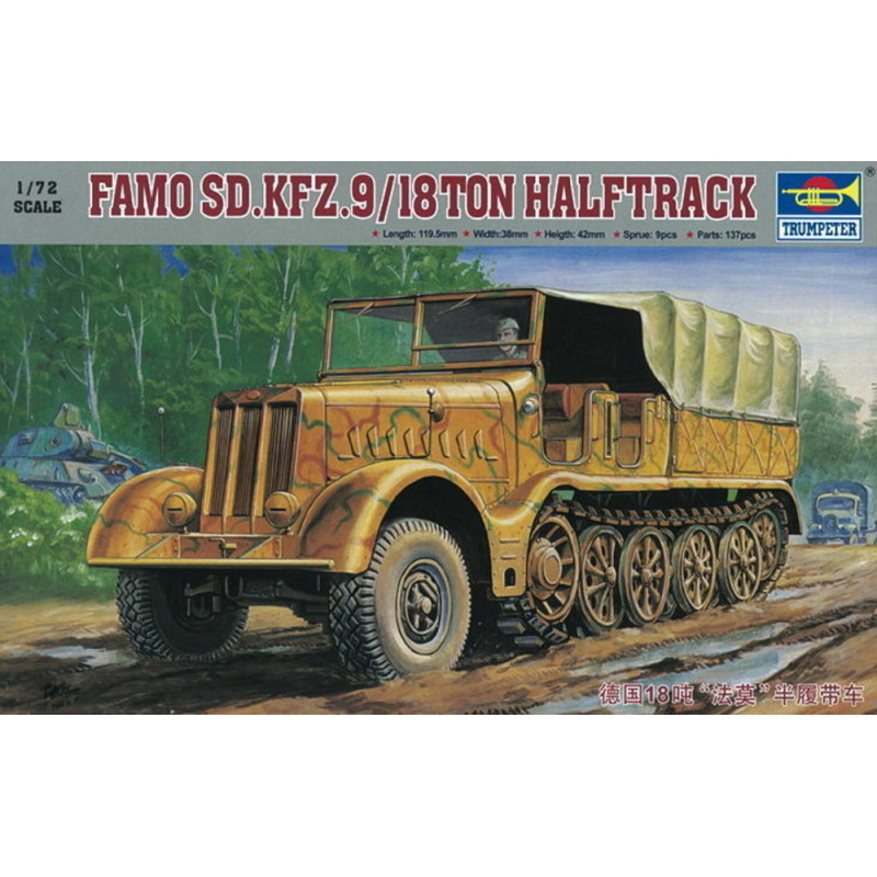 Tracteur Sd.Kfz. 9 Famo 18t - 1/72 - TRUMPETER 07203