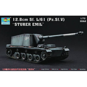 Sturer Emil 12,8 cm Sf. L/61 Pz.Sf.V - 1/72 - TRUMPETER 07210