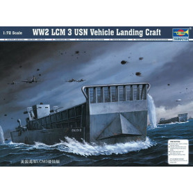 Engin de débarquement américain LCM (3) - 1/72 - TRUMPETER 07213