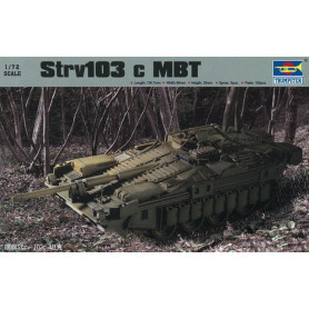 Char suédois Strv103c MBZ - 1/72 - TRUMPETER 07220