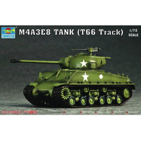Char Sherman M4A3E8 (chenilles T66) - 1/72 - TRUMPETER 07225