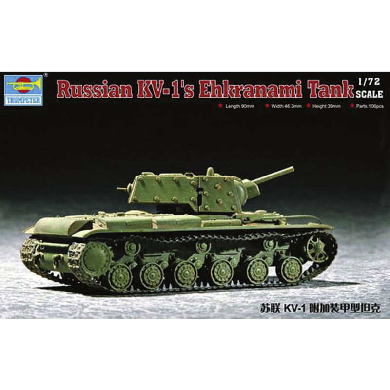 KV-1S Ehkranami soviétique - 1/72 - TRUMPETER 07230