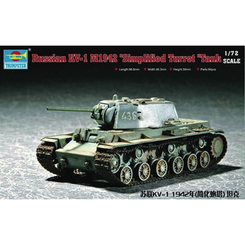 KV-1 russe (modèle 1942) - 1/72 - TRUMPETER 07234